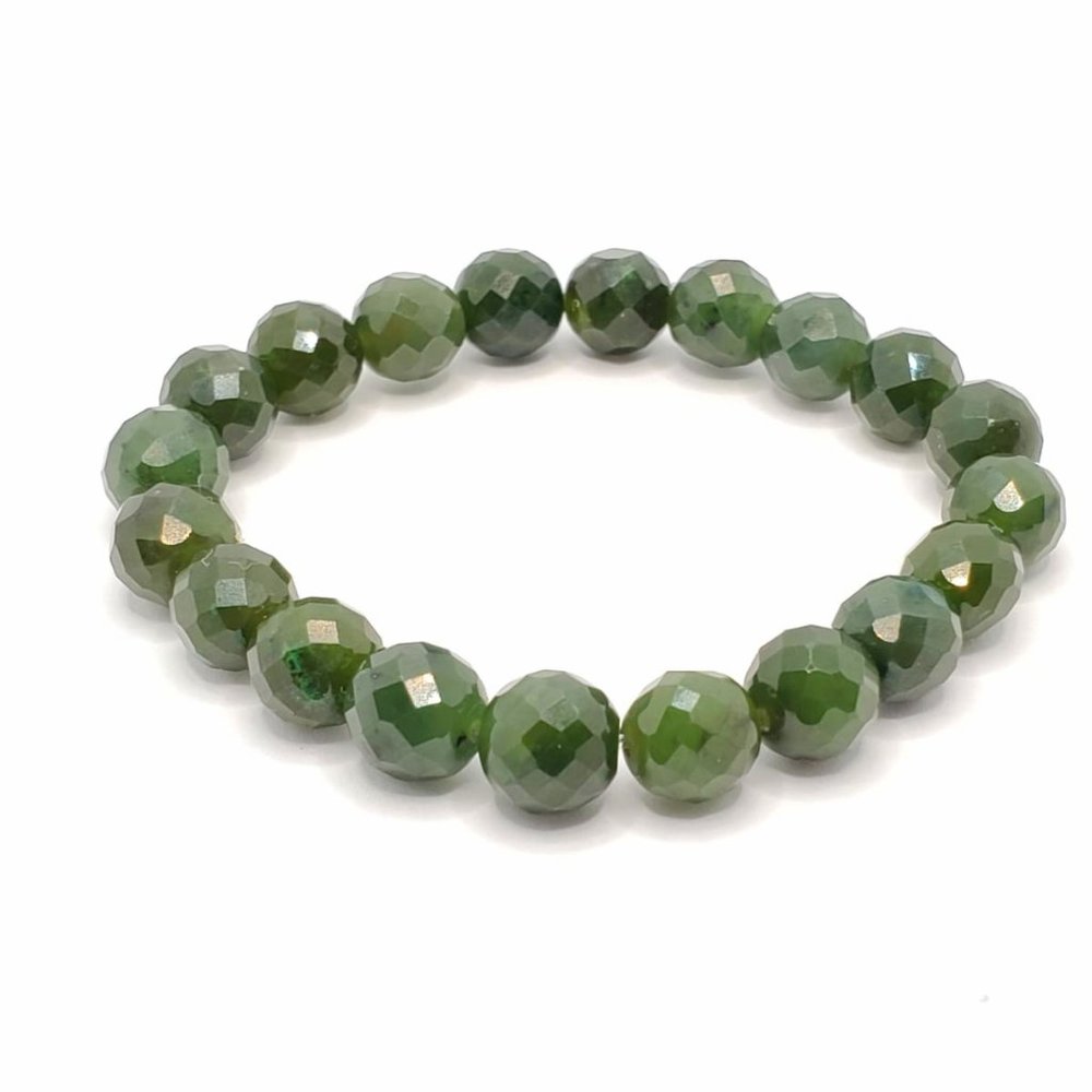 Genuine Jade Nephrite beaded bracelet